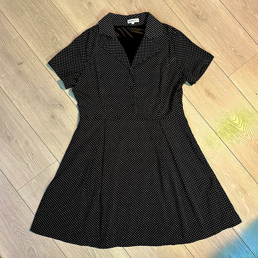 Black Polka Dot Dress WITH POCKETS